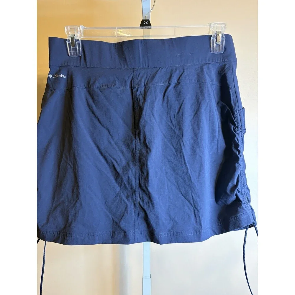 Women Columbia Omni Shield Navy Blue Cinch Side Golf Tennis Skort L - Picture 8 of 12